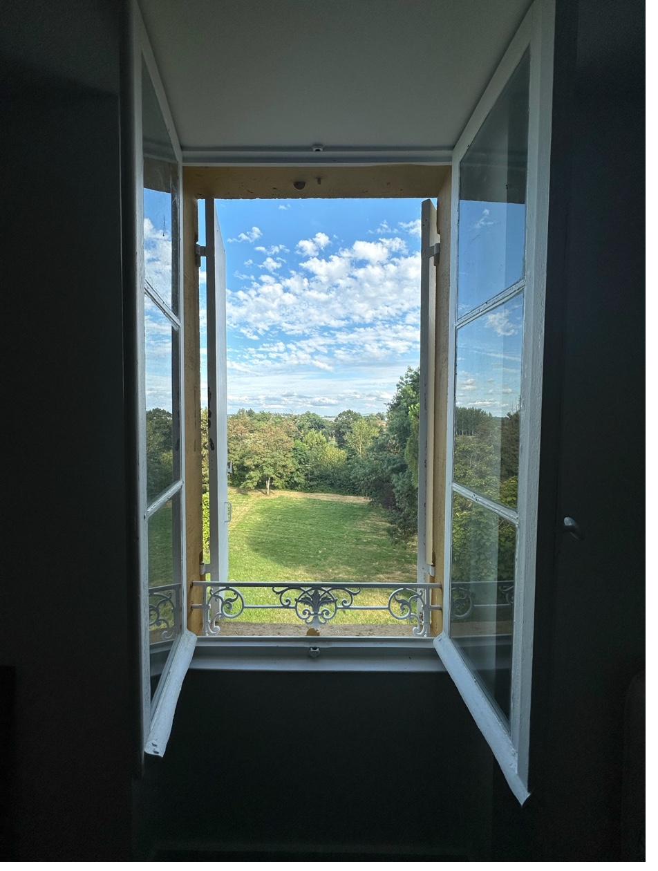 View from the balcony over the grounds